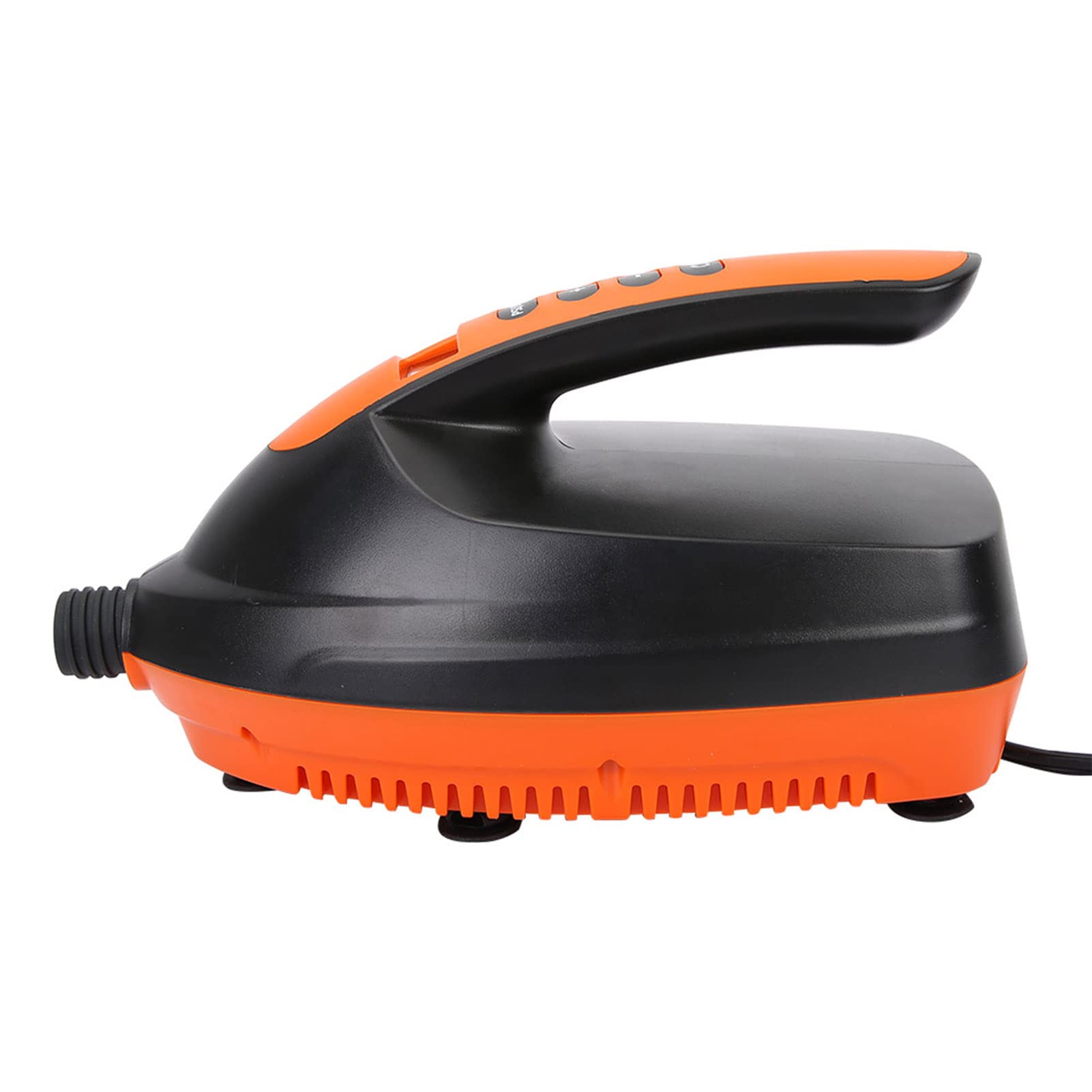 Pompe à Air Numérique Portable 12-V pour Planche à Paddle Compacte de Tente Gonflable, Pompe de Fonctionnement Charge Haute Pression pour Les Voyageurs, Matériau en PVC Noir et Orange