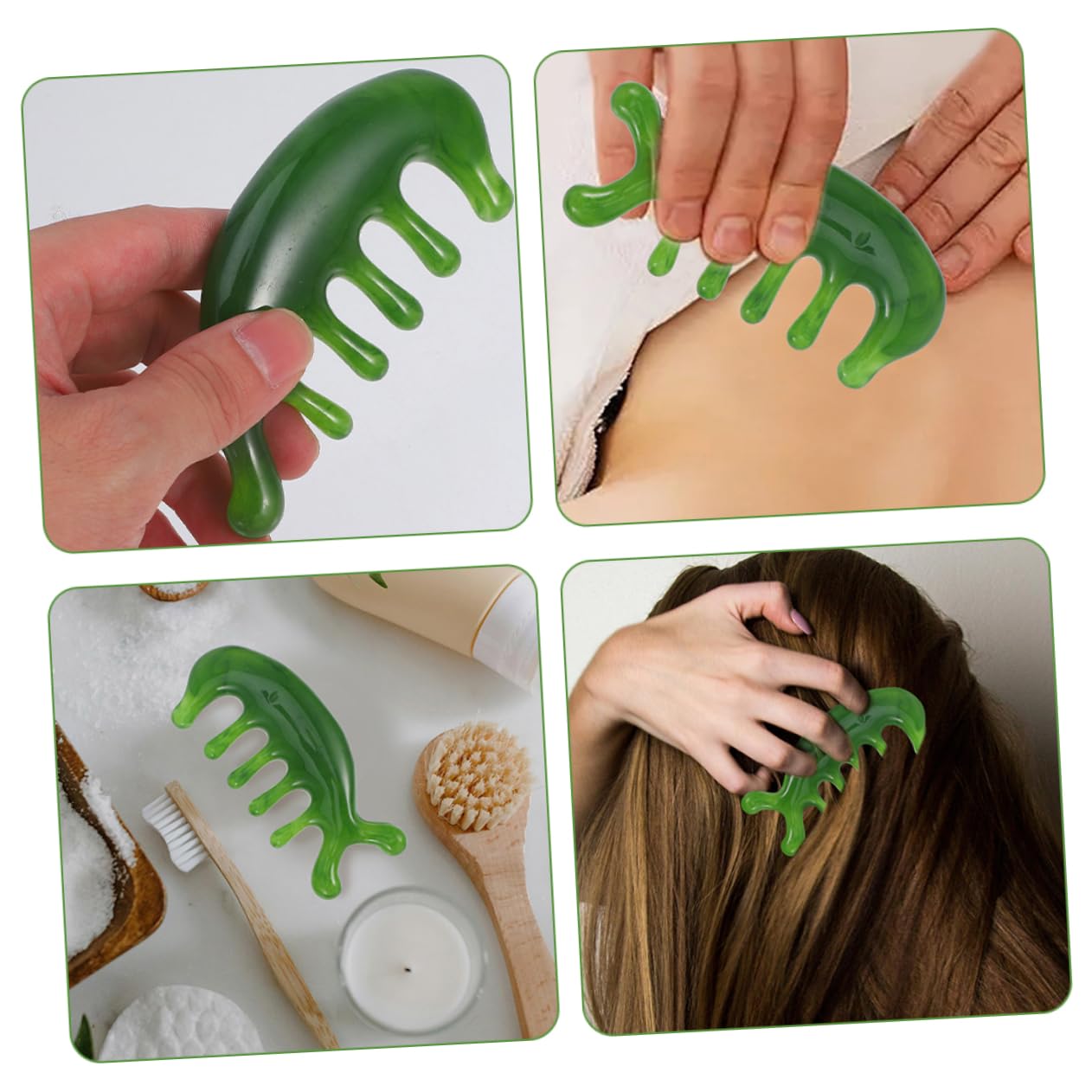 PACKOVE 10stücke Handheld Kopfhaut Massagekamm Ergonomischer Breitzahnkamm Entspannung Und Pflege Kopfhaut Tragbarer Kleiner Kamm Für Familie Und
