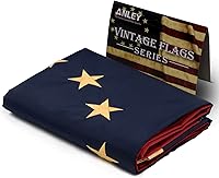 Vista 5 de Cosido americano + bandera tipo retro