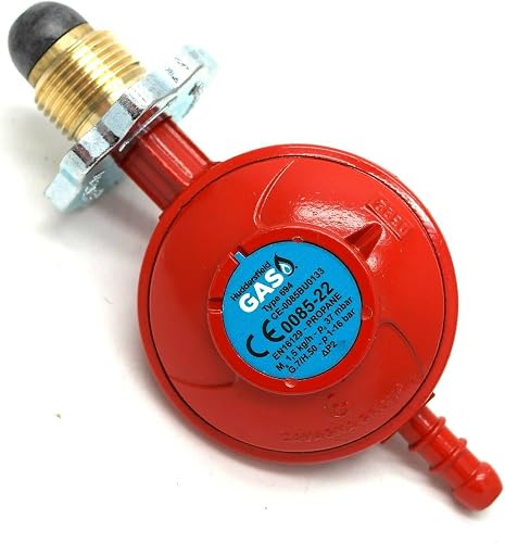 Hg Handwheel Propane Gas Regulator 37Mbar 1.5Kgh Fits Calor & Flogas