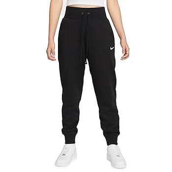 【Nike】Women's Phoenix Fleece High-Waist Jogger Pants Gray Grey Nike Phoenix Fleece Oversized Joggers - JD Sports Global
