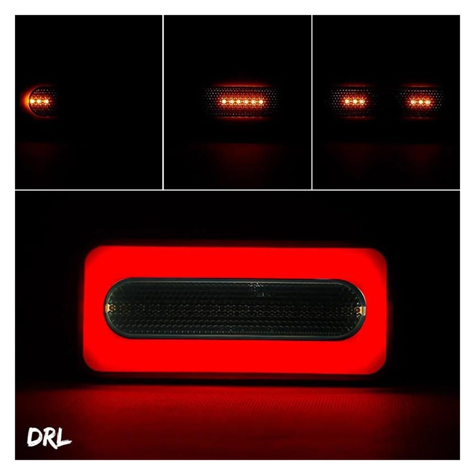 Gruppo Ottico Posteriore Lato Scorrevole Luce Svolta Freno Coda Universale 12V 24V 3 in 1 Stop Posteriore
