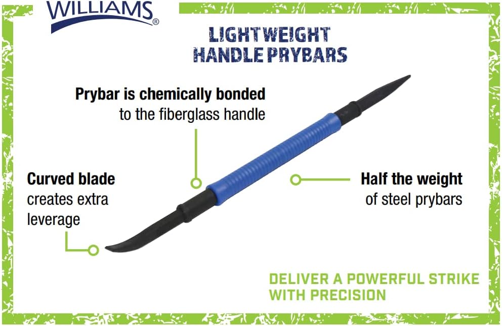 Williams JHWC-103 50-Inch Lightweight Handle Prybar - Double End