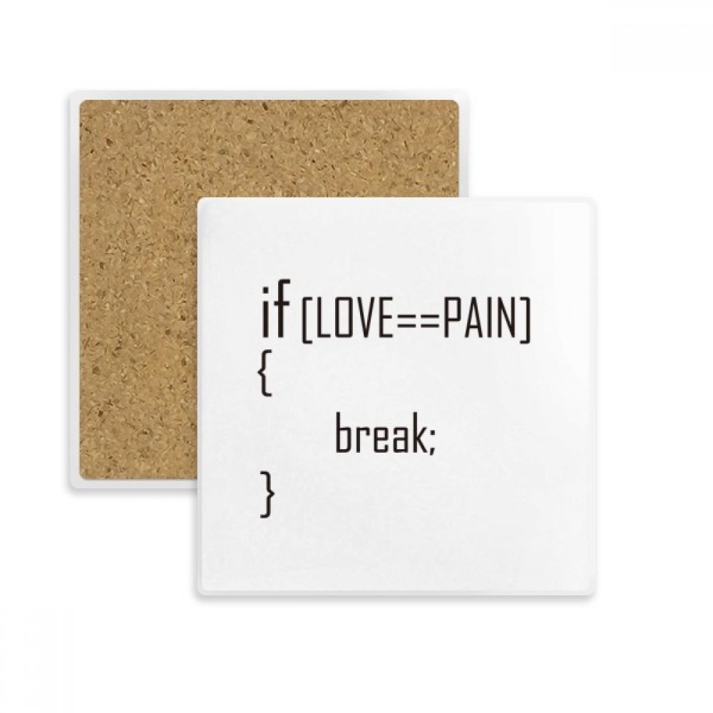 Coaster Tasse Porte-Pierre Absorbent multicolor imprimé avec citation