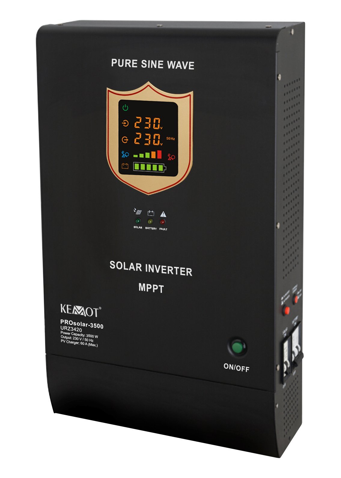 KEMOT URZ3420 PROsolar-3500 Solar Inverter 3500W Black