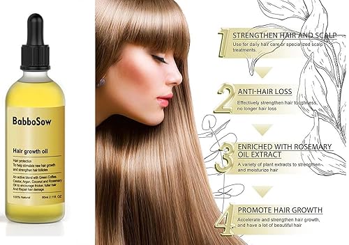 Miniatura 5 de Veganic Aceite Natural para el Crecimiento del Cabello,Aceite Vegánico para el Crecimiento del Cabello,Aceite de Romero para el Crecimiento del