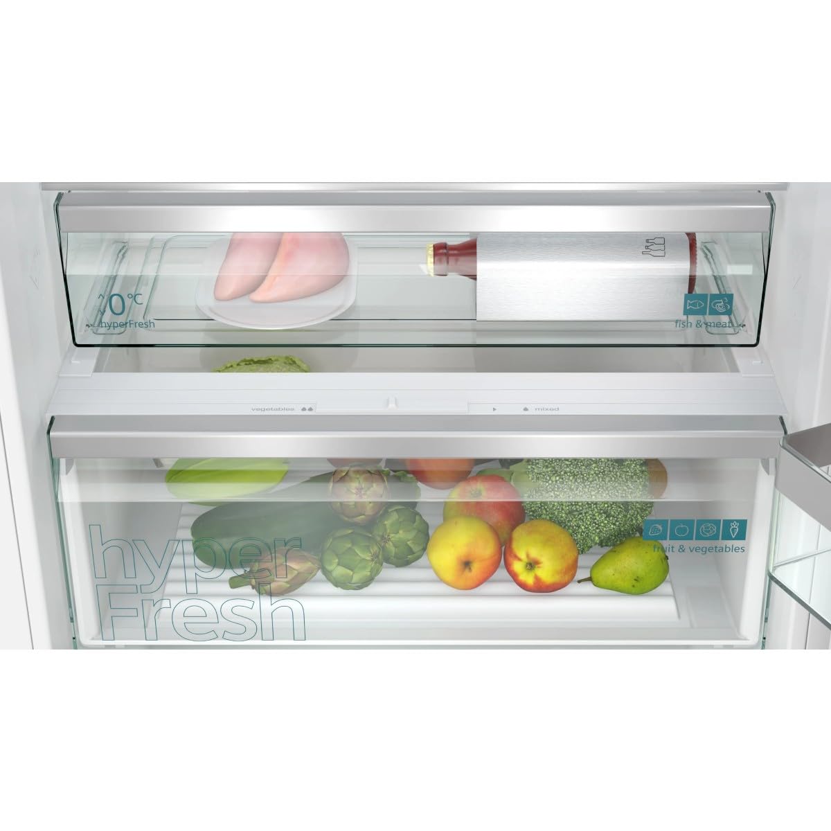 SIEMENS KB96NADD1 - Refrigerador combinado (381 L)