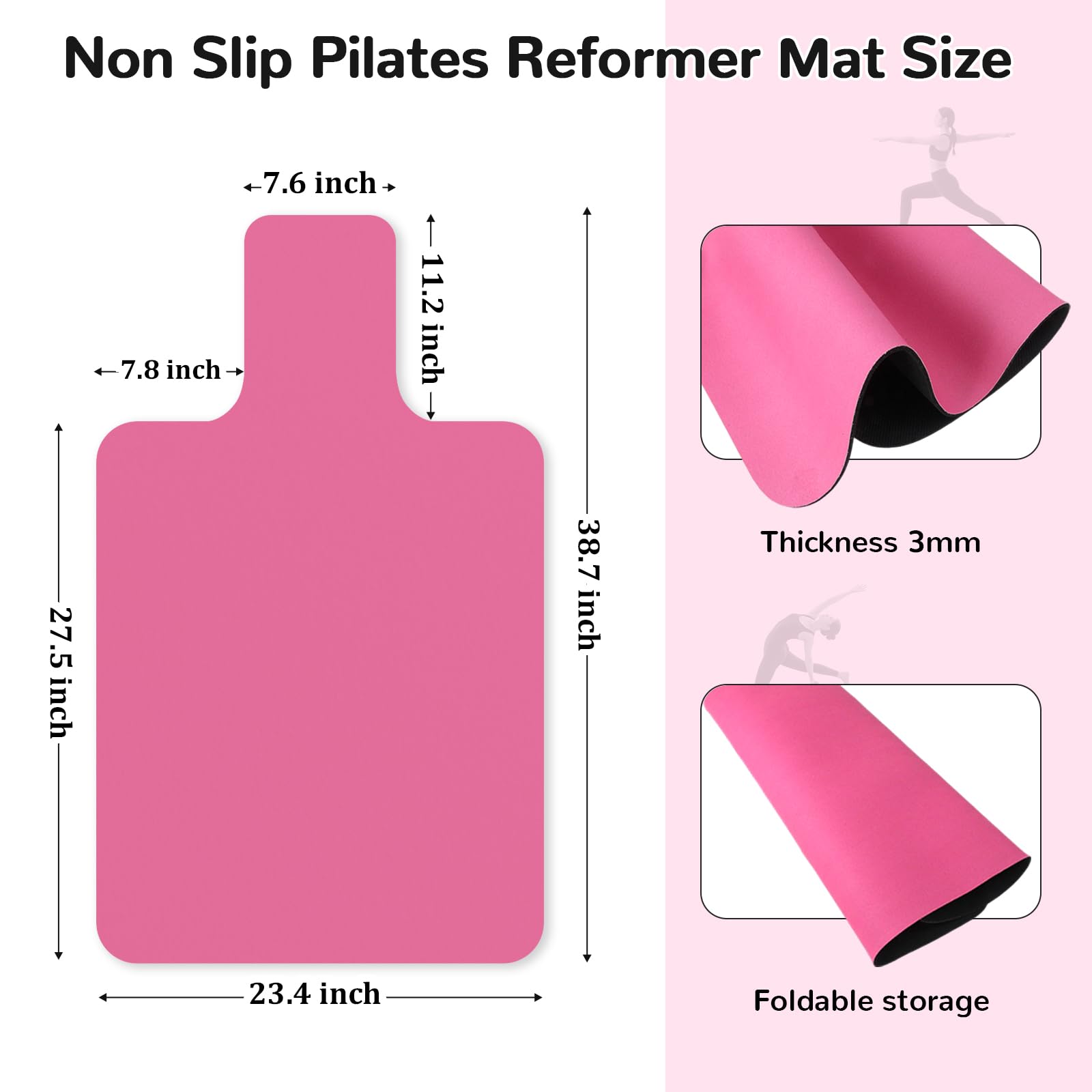 Pilates Reformer Mat Cover - Non-Slip -2 Pilates Reformer Mat Cover - Non-Slip -2