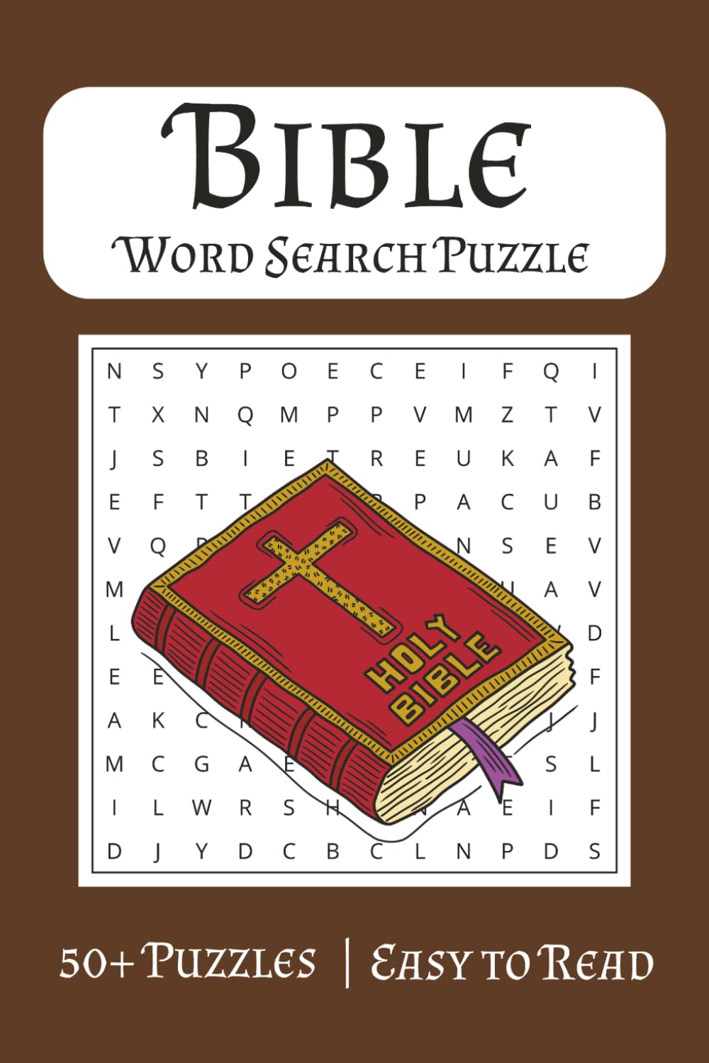 Bible Word Search Puzzle Book: Word Searches with Easy to Read Print About the Bible, Bible Stories, Biblical Characters, and More | 6x9 inches, 110 ... … Gift for Vacations, Holiday, and Free Times