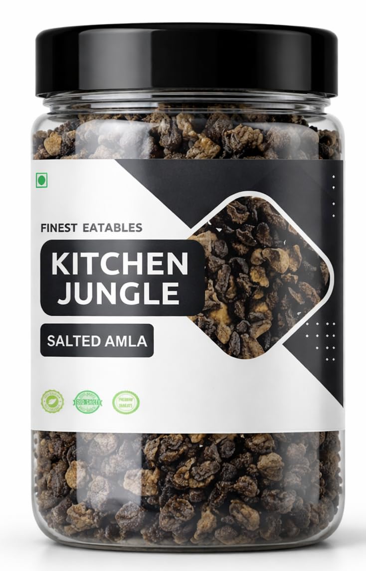 Kitchen Jungle Salted Amla Fresh -(300 Gm Jar Pack) Salted Gooseberries