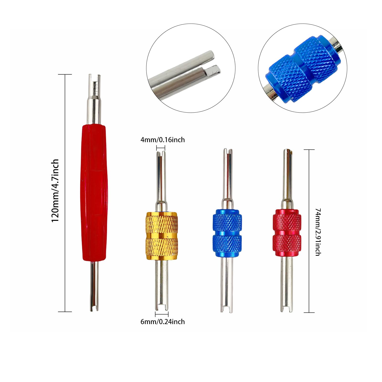 Kit de 604 piezas de núcleo de válvula de aire acondicionado R134a y tapón antipolvo para coche, caja de herramientas de mantenimiento del sistema de aire acondicionado, junta tórica, válvula