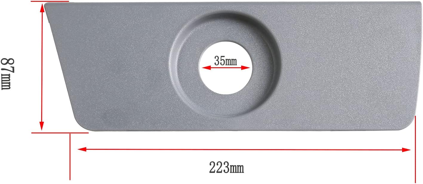 Compatible with 2011-2014 Ford F150 Manual Lumbar Seat Switch Housing Panel Trim Bezel Gray (Passenger Right Side)