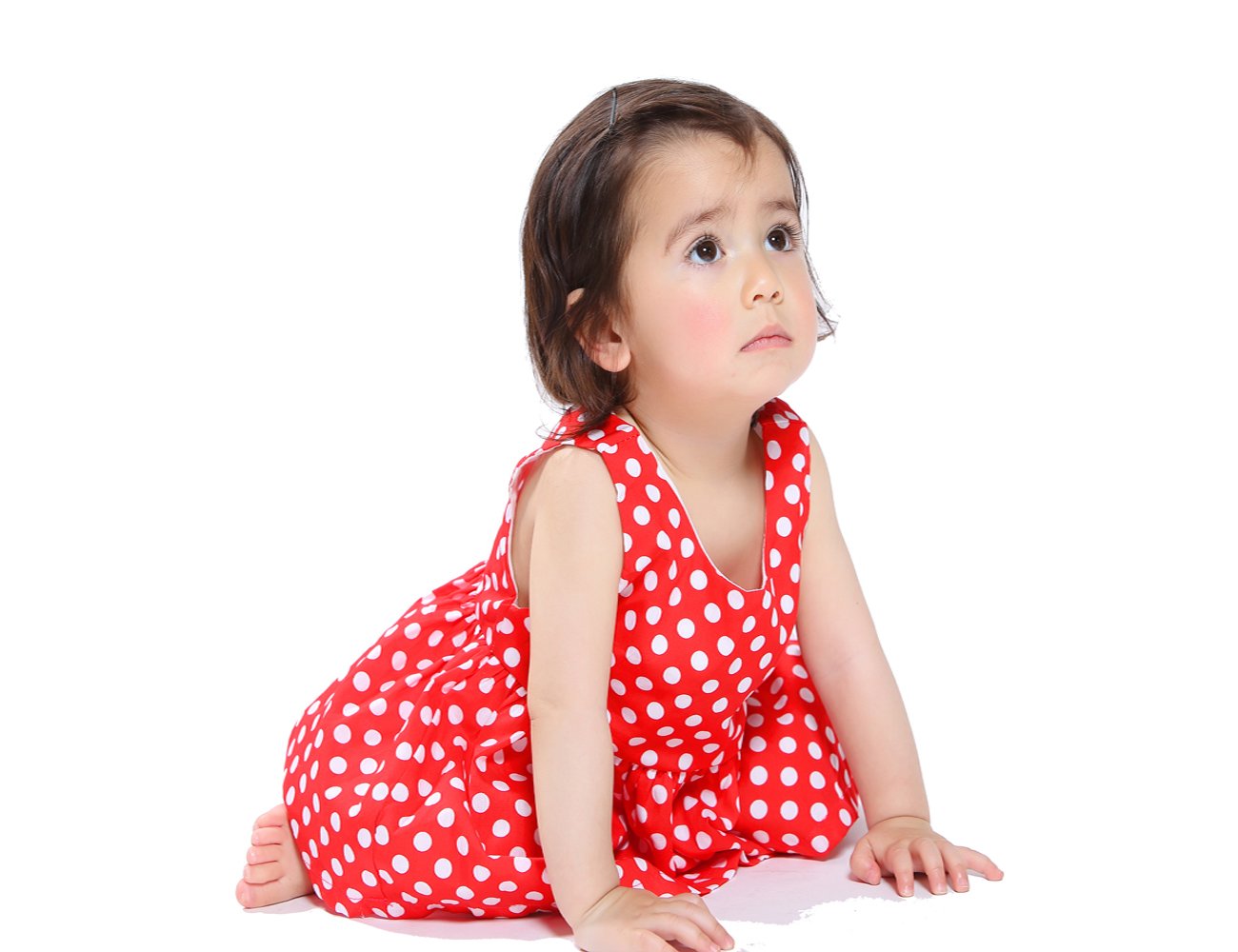 Ding Dong Baby Girls Summer Sleeveless Dot Dress£¨18-24M£© Red