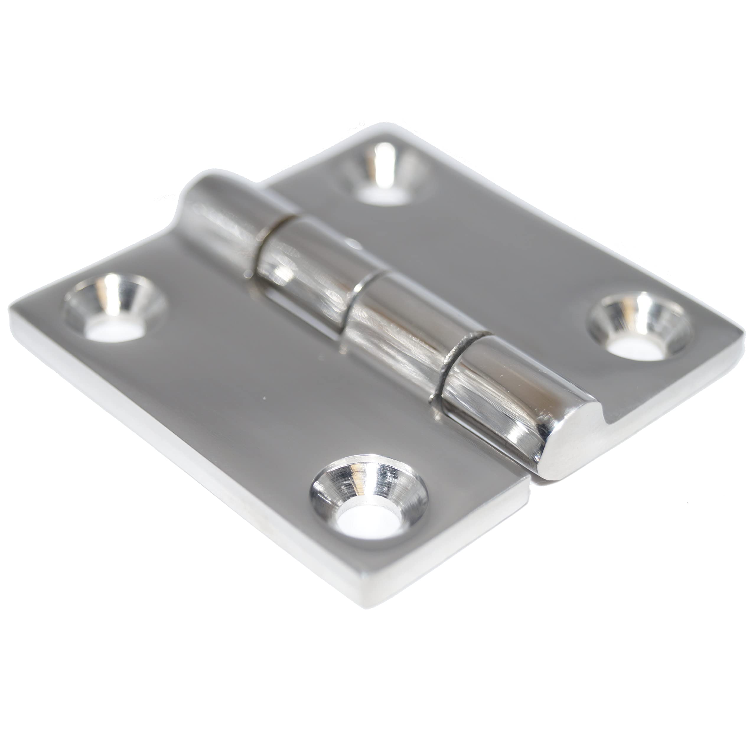 Cerniere in acciaio inox, 4 pezzi, cerniere per porta 38 x 38 x 4 mm, ferramenta, cerniera per barca in A4 V4A - AISI 316 - NIRO, Nirosta