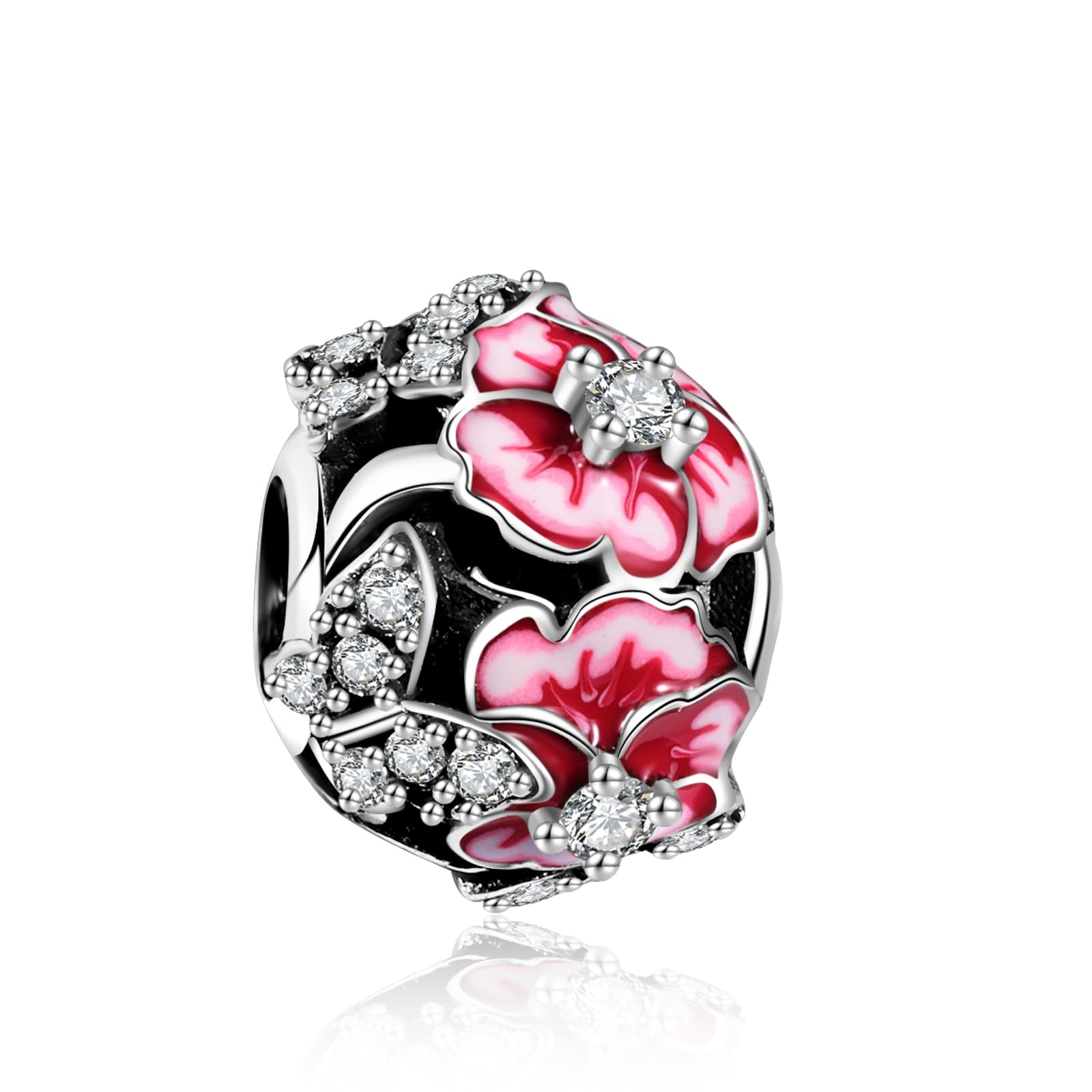 FLUFLO Charm Anhänger Damen 925 Sterling Silber für Armband Charms Beads passend für Pandora Armband und Halskette, Kompatibel mit Europäischen Armbänder für Frauen Mädchen C03
