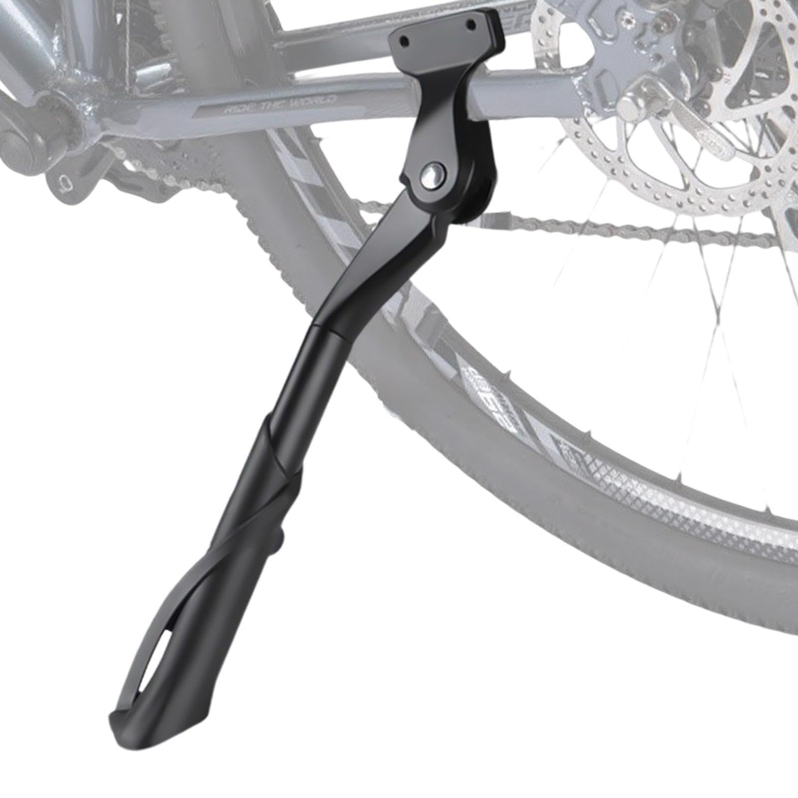Soporte para bicicletas de aluminio con estructura trasera reforzada y altura regulable urbana