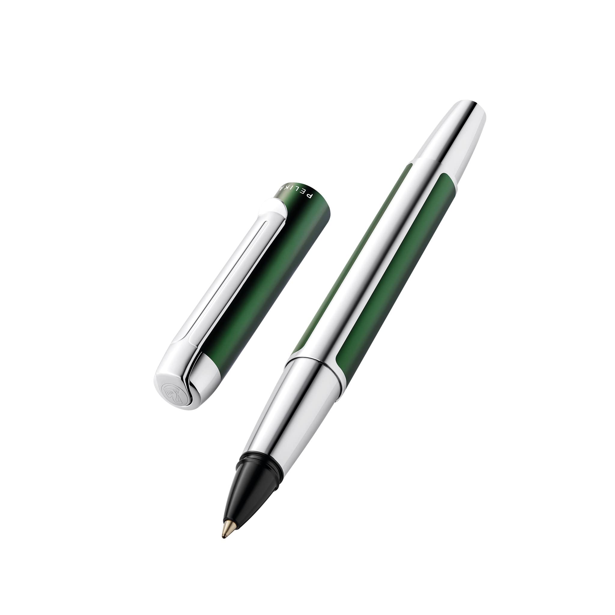 Pelikan Tintenroller Pura R40, Waldgrün, hochwertiger Roller im Geschenk-Etui, 822886