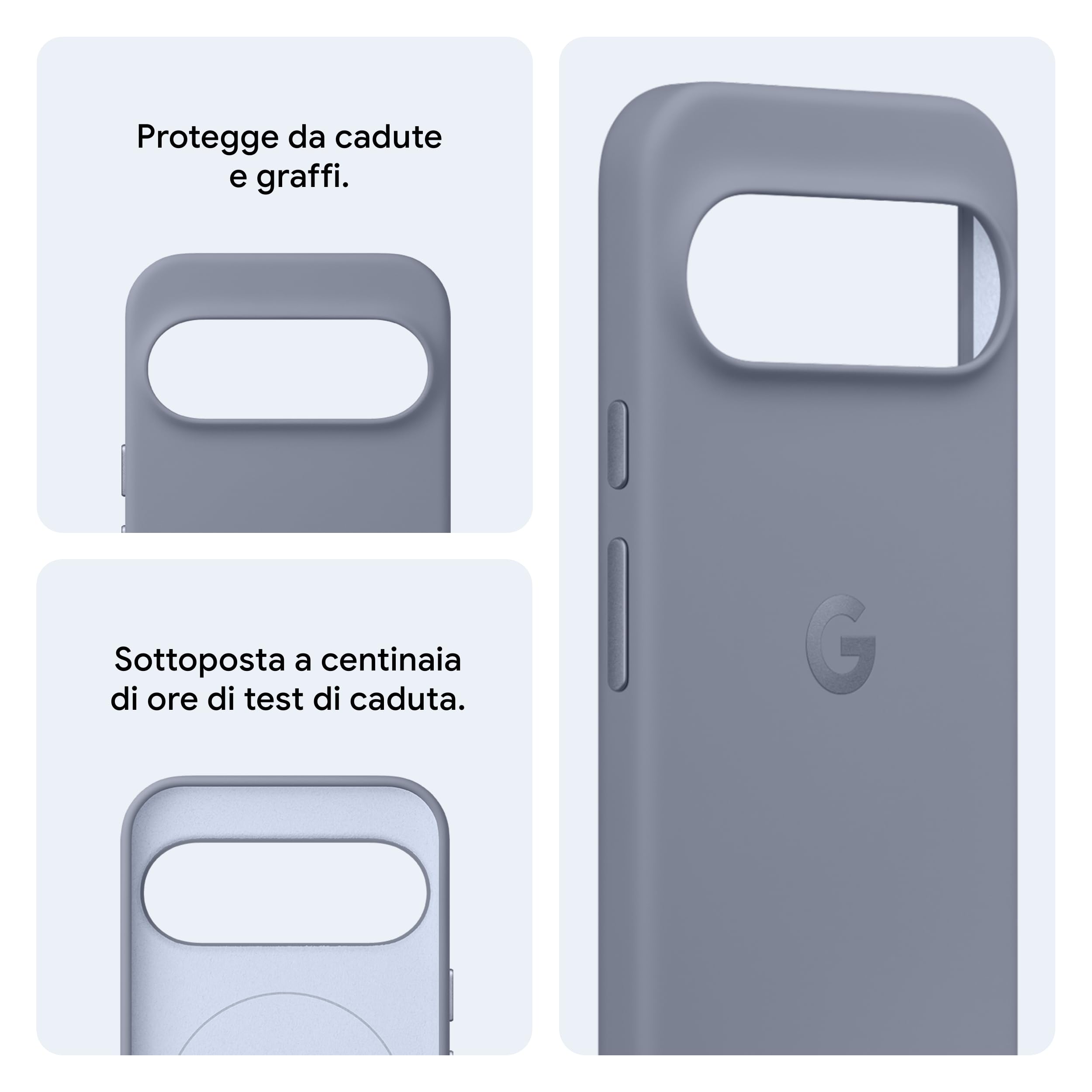 Cover Pixelsnap per Pixel 10 Pro XL - Protezione duratura - Realizzata per proteggere con stile - Cover per Google Pixel - Grigio argento (Made by Google)