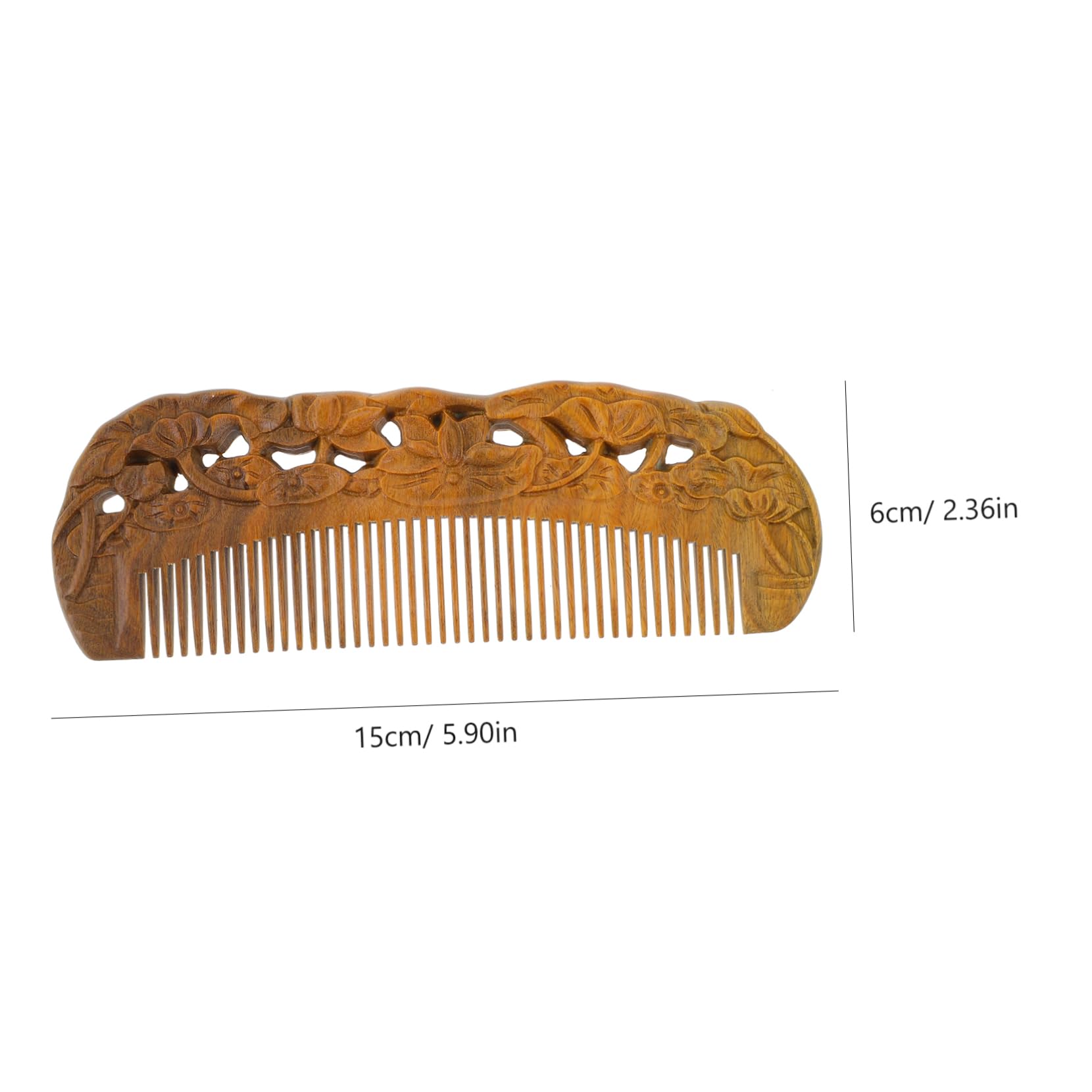 Didiseaon 3 Peines Decorativos Y Elegantes De Madera Natural Sin Enganches Sin Estática Sin Frizz Para Cabello Y Grueso.