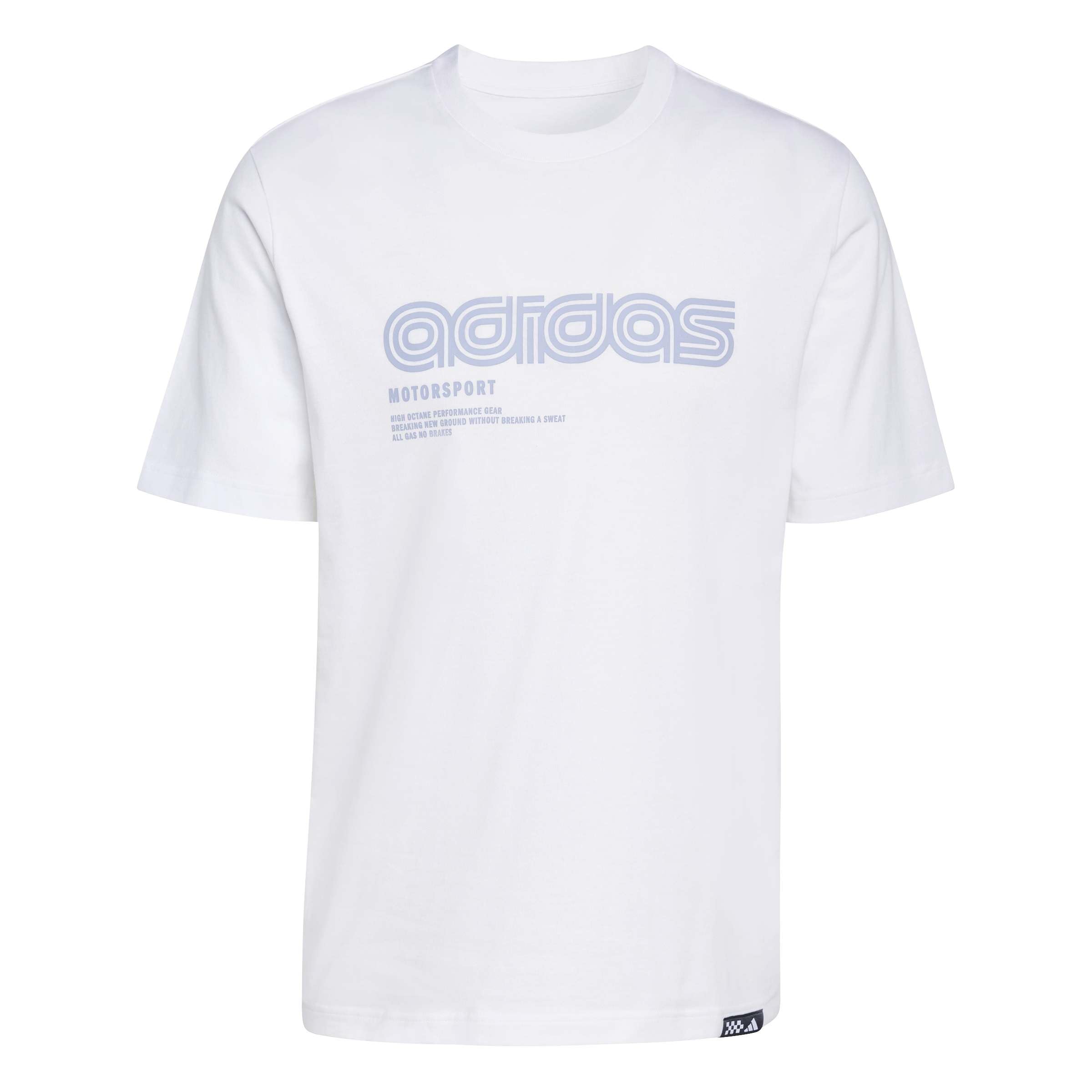 adidas Men's Motorsport Linear Graphic T-Shirt, White, M