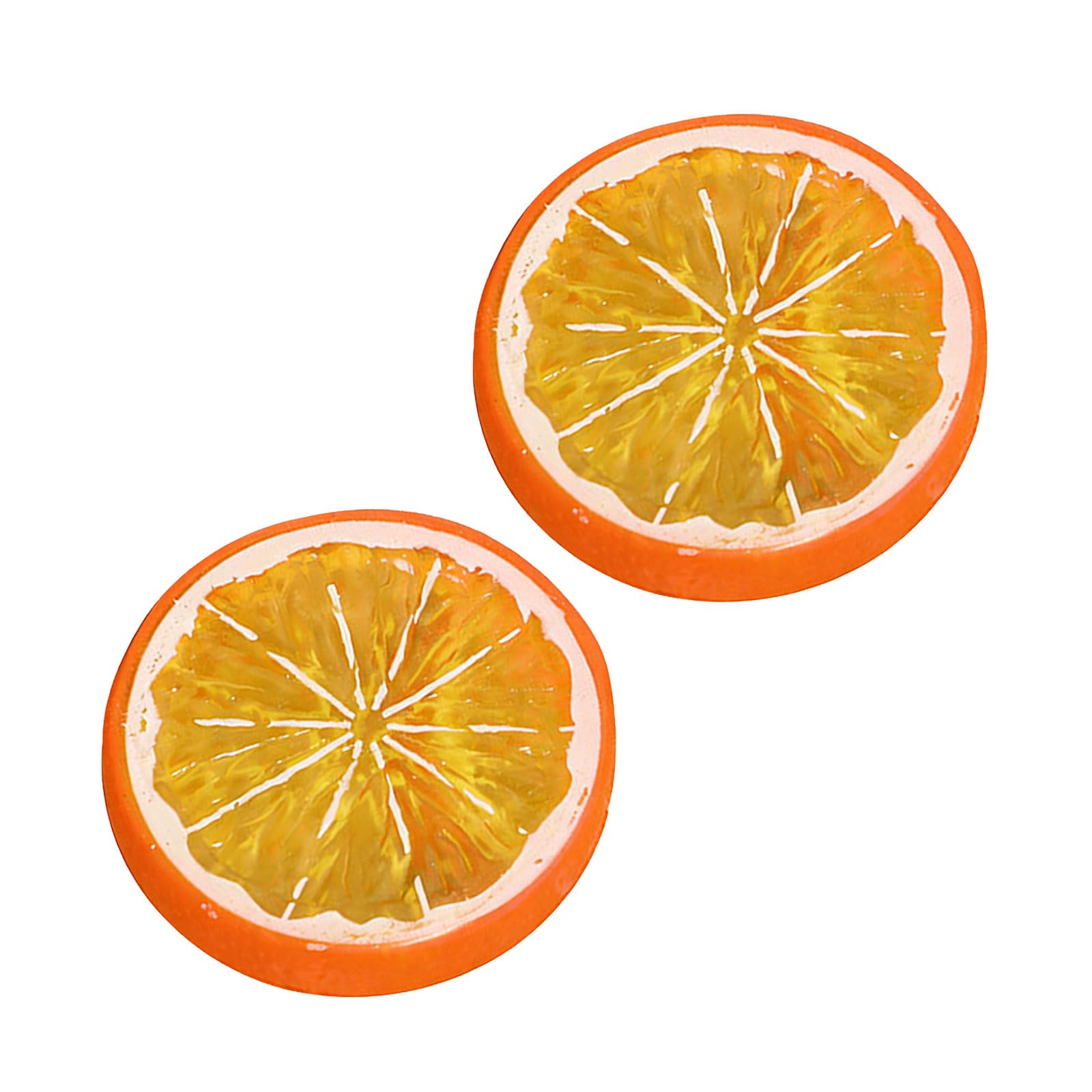 Piceioep Realistic Lemon Wedges Props for Food Photography and Table Artificial Lemon Slices Models