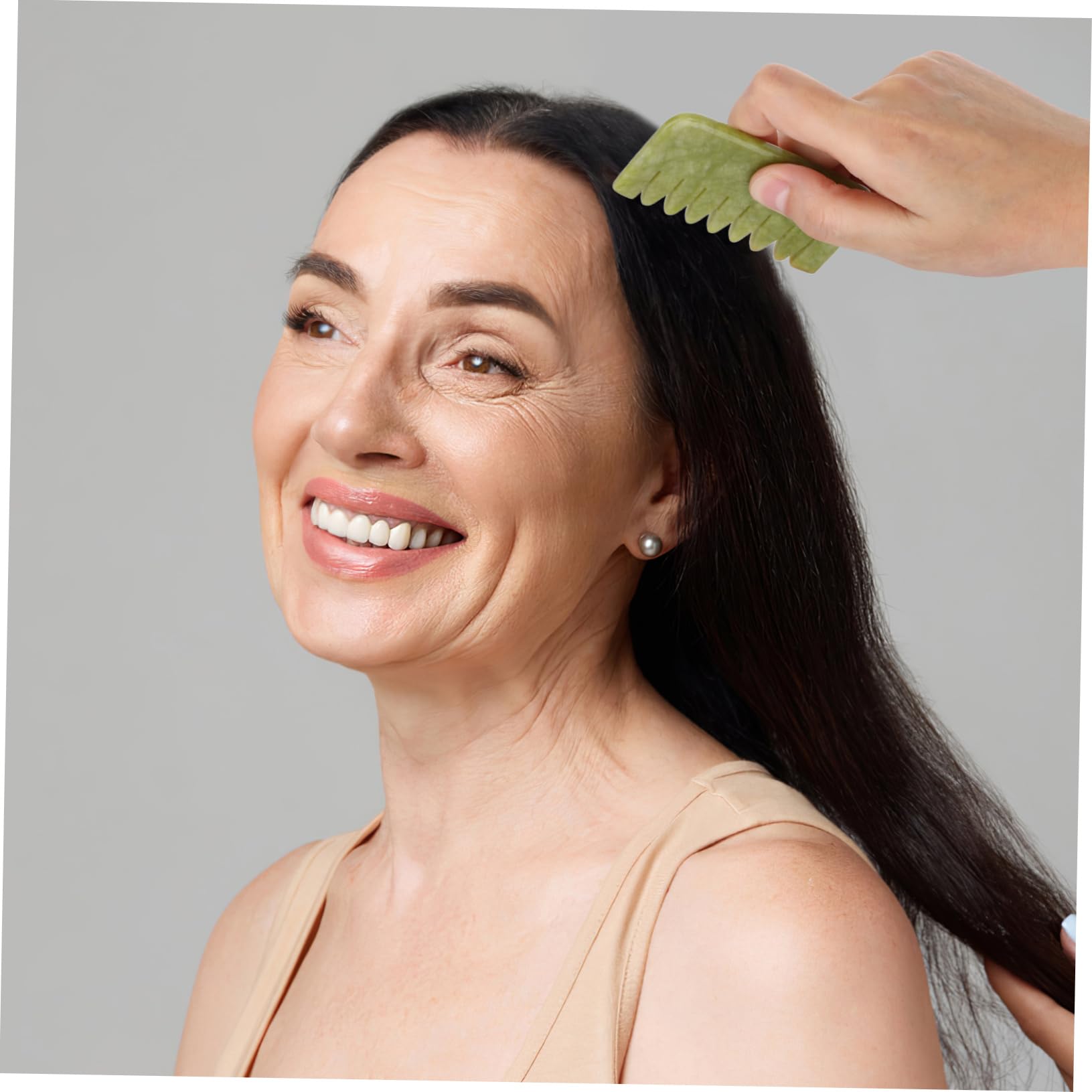 PACKOVE 2 Set Pettine Massaggiante Naturale Per Del Capelluto Strumenti Portatili Per Stimolare La Circolazione E Alleviare Anticaduta Dei Verde 2 Pezzi * 2