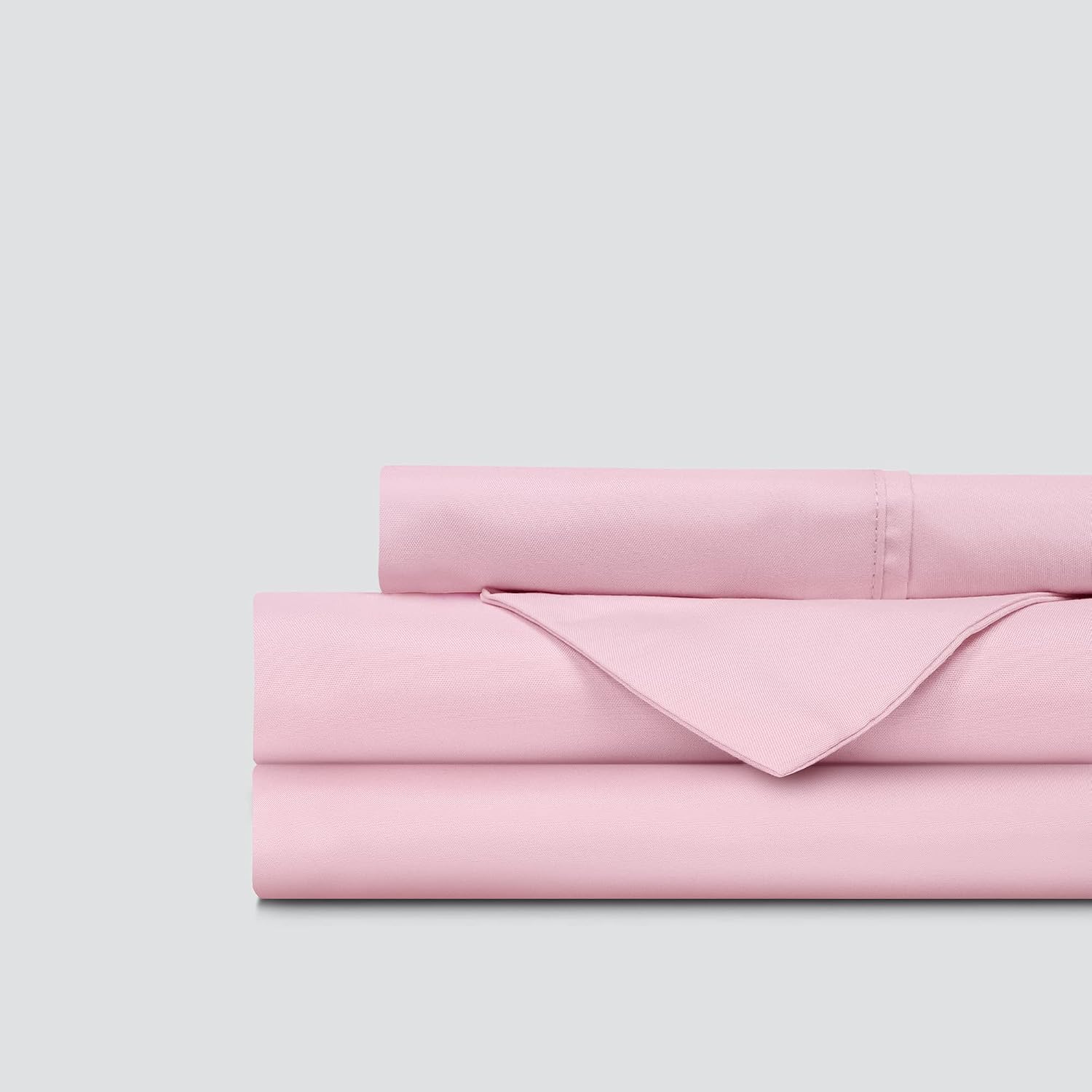 Everspread Bed Sheets (3 Piece Sheet Set), Twin XL Size, Light Pink. Ultra-Soft & Breathable. Luxury Bedding. Deep Pockets - Fits Mattresses up to 16 inches. Wrinkle & Fade Resistant