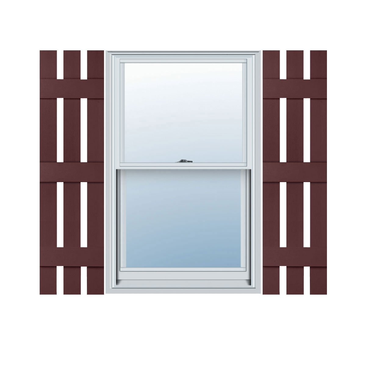 Mid America Board and Batten 14" 4 Board Joined Vinyl Standard Shutter (1 Pair) - 14 x 59 002 Black — view 27
