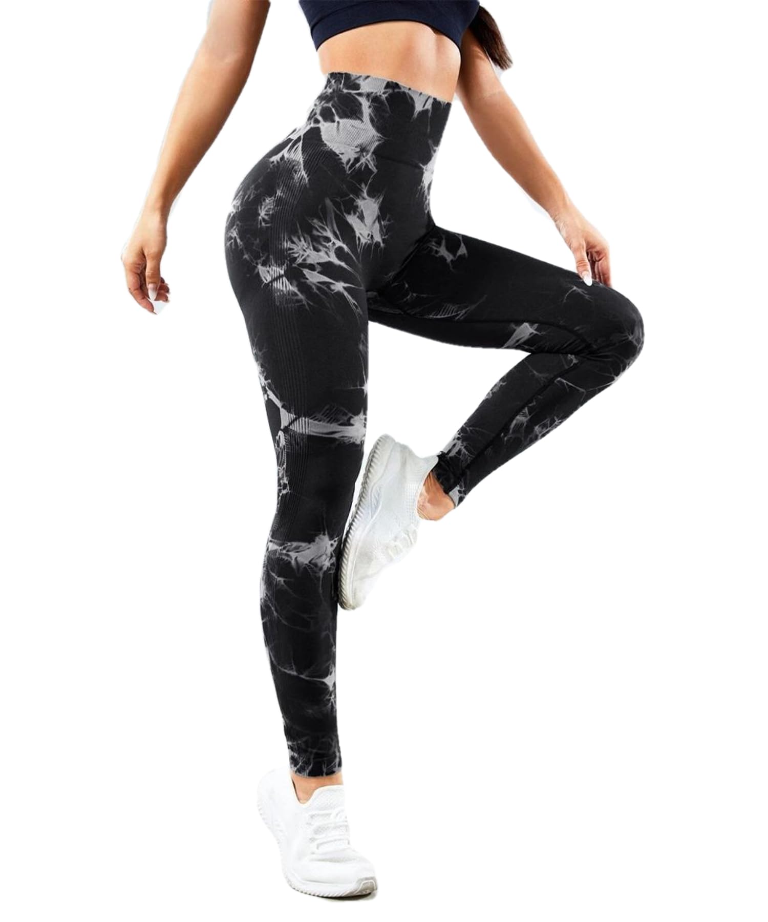 Merlvida Leggins Sportivi Donna Vita Alta Leggings Push Up Pantaloni Palestra Controllo della Pancia Anticellulite Pantacollant Opaco Elastici Tuta Collant Abbigliamento Sportivo Donna Yoga Fitness