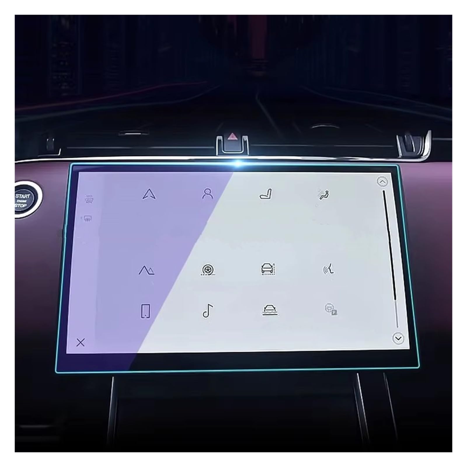 Pellicola Vetro Temperato Per GPS Range Rover Evoque 2024 - 11.4 Pollici, Anti-Graffio - Foto 2