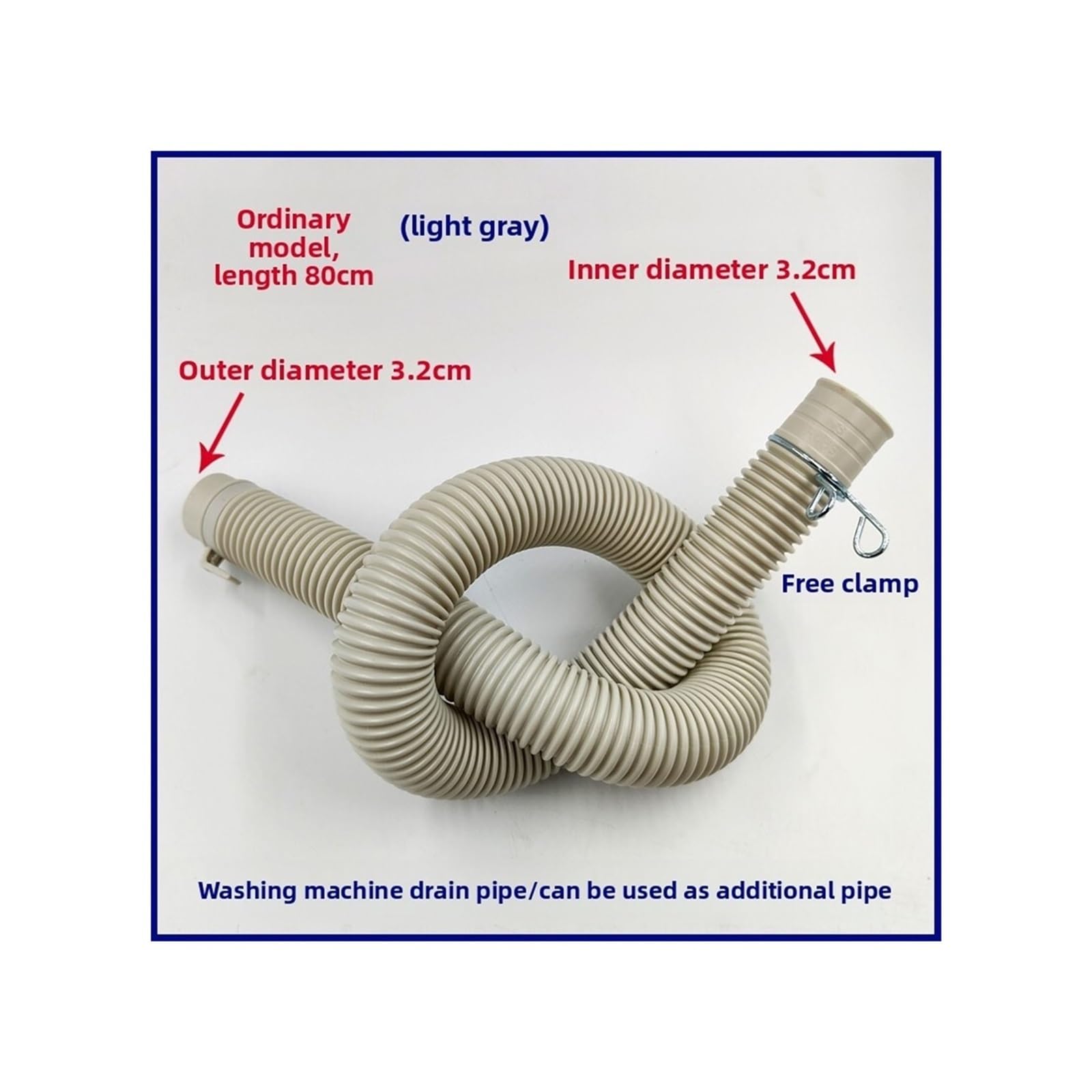 Tubo Di Uscita Del Tubo Di Scarico For Lavatrice Semiautomatica A Doppio Tamburo(Regular model 1.2m)