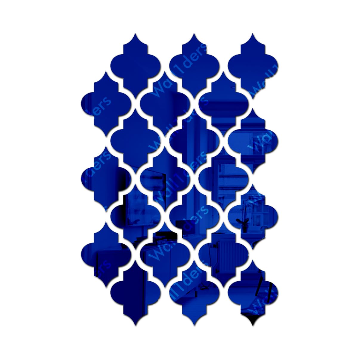 Wall1ders 21 Pcs Mirror Wall Stickers Jali Pattern Mirror Art Tile Decal Decoration DIY Self Adhesive Wall Line Border Acrylic Mirror for Home Living Room Bedroom Decor - (Blue) (B0CQ7VTCWK) Amazon Price History, Amazon Price Tracker