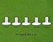 FINGER TEN Golf Rubber Tees Driving Range Value 5 Pack, Mixed Size or 5 Same Size for Practice Mat (5 Pack All 1.5'')