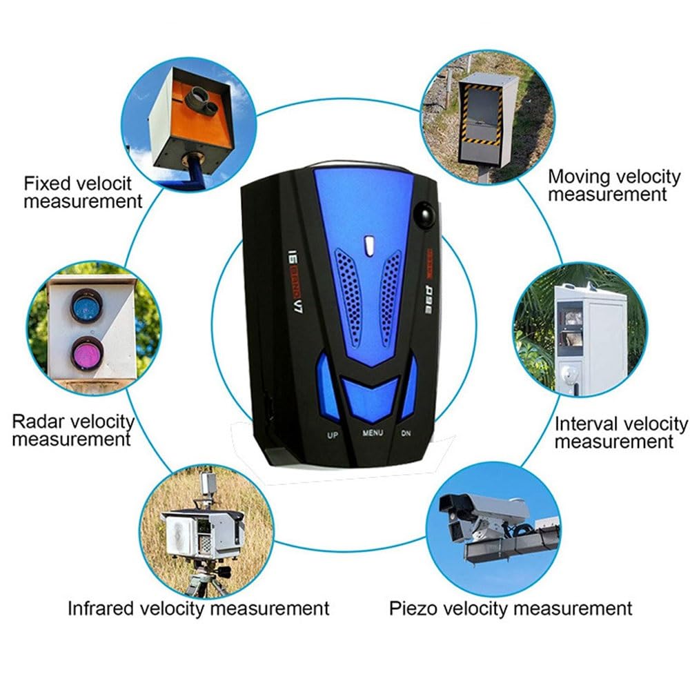 Rilevatore di Radar per Auto, Rilevatore Mobile a Lungo Raggio 360° con Allerta Autovelox e Avviso Vocale, Sicurezza di Guida Potenziata per Viaggi Autostradali