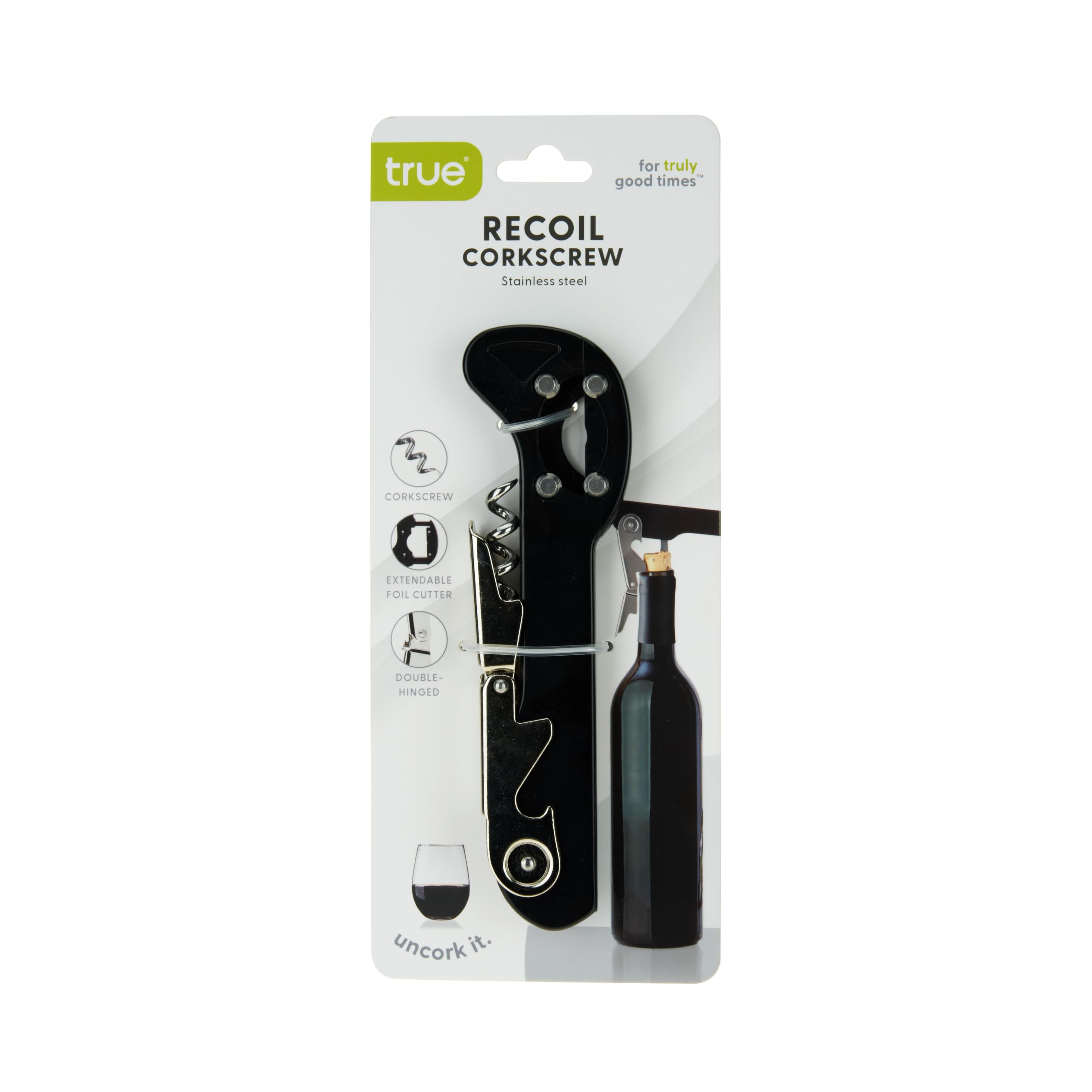 True Recoil Waiters Corkscrew - Wine Opener & Bottle Opener -7 True Recoil Waiters Corkscrew - Wine Opener & Bottle Opener -7