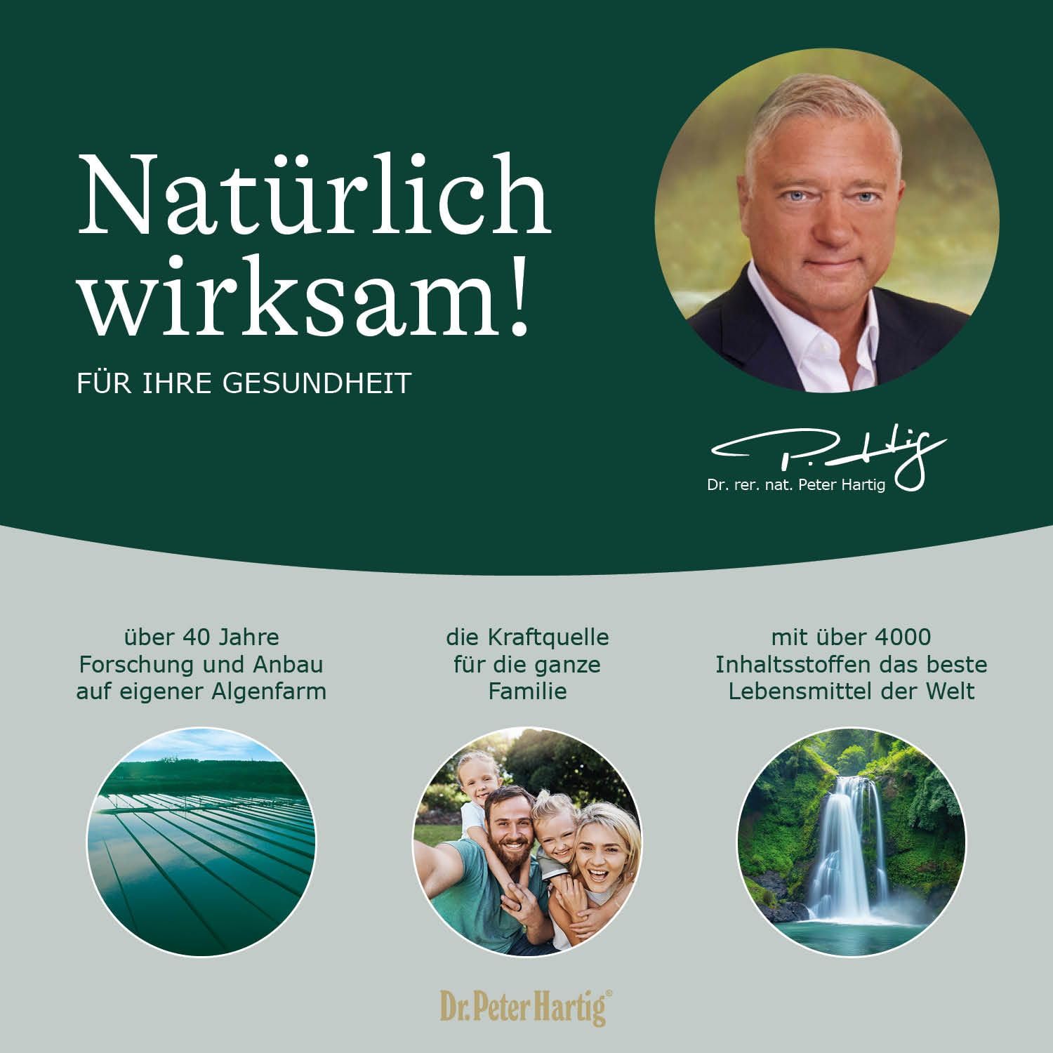 Dr. Peter Hartig Spirulina Premium 720 Presslinge Mikroalgenpulver Magnesium Calcium Kalium Phosphor Eisen Vitamine B12 C Vegan Lactose-, Gluten- und Hefefrei