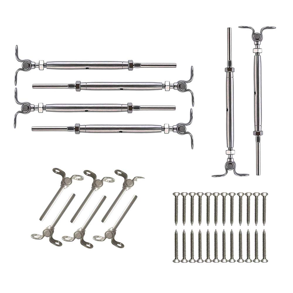 Buy Turnbuckle Wire Tensioner T316 Stainless Steel Cable Railing Kits