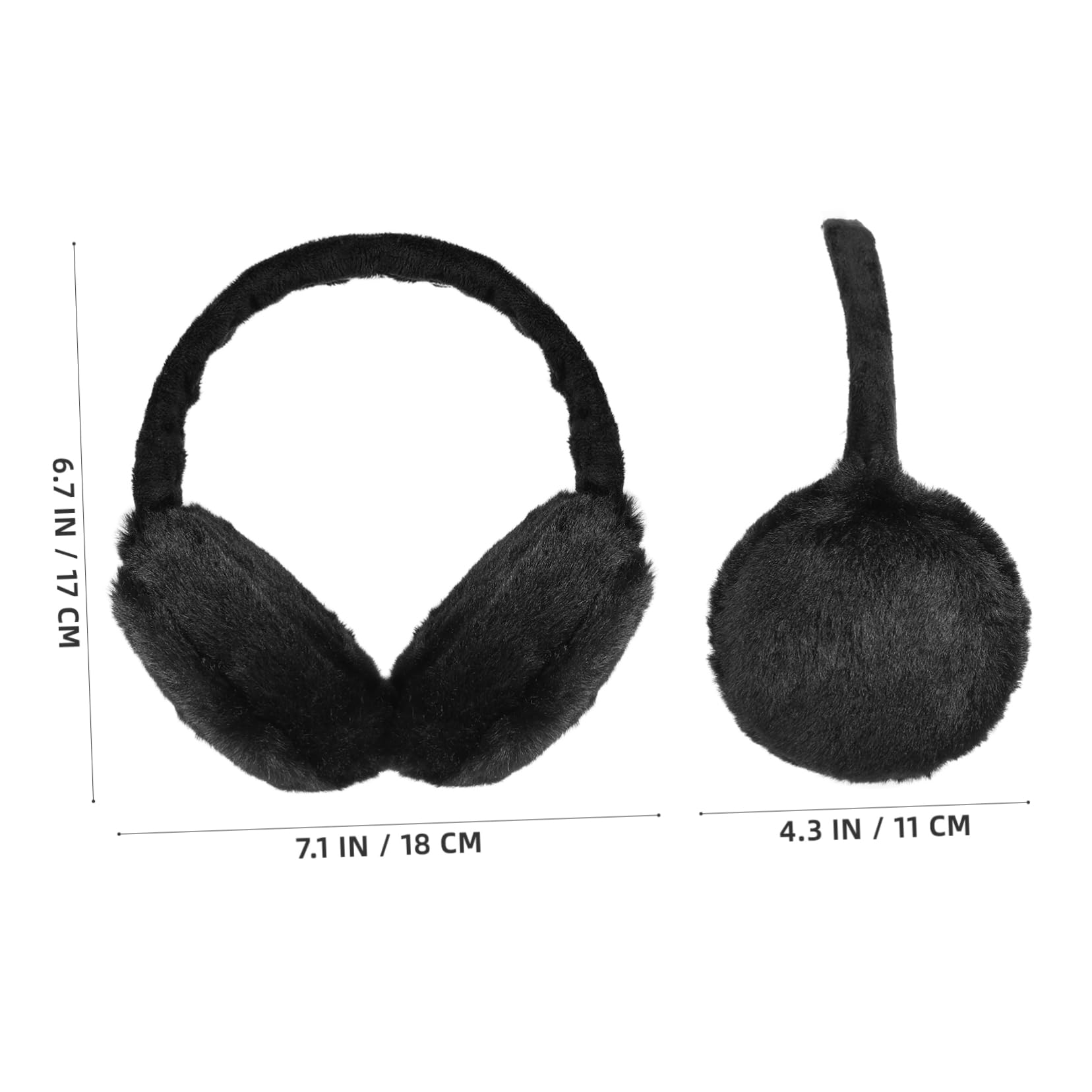 PartyKindom Plush Winter Ear Warmers for Women and Durable Earmuffs for Cold Weather Ear Covers Accessory for Outdoor Activities