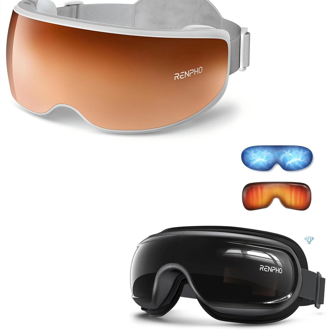 RENPHO Eyeris Calina Eye Temple Massager for Migraines Eyeris 3 Eye Massager with Heat and Cooling for Migraines