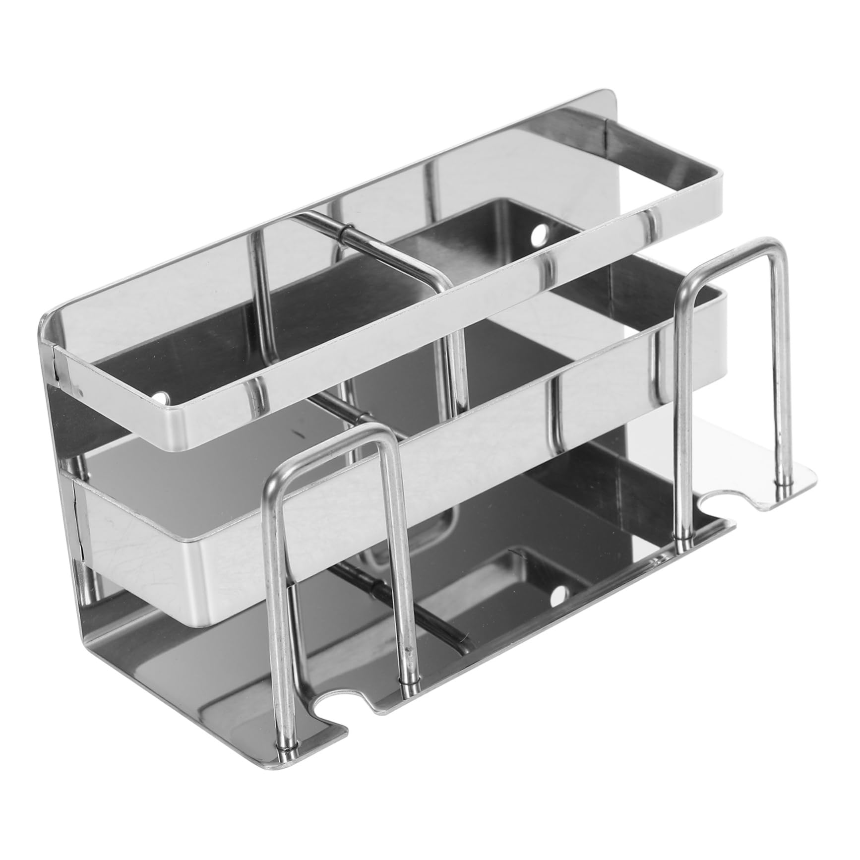 Amosfun 4piezas Soporte De Cepillos De Dientes Inoxidable Organizador Montaje Pared Sin Perforación Estante para Cepillos y De Dientes Accesorio Elegante y para Baños