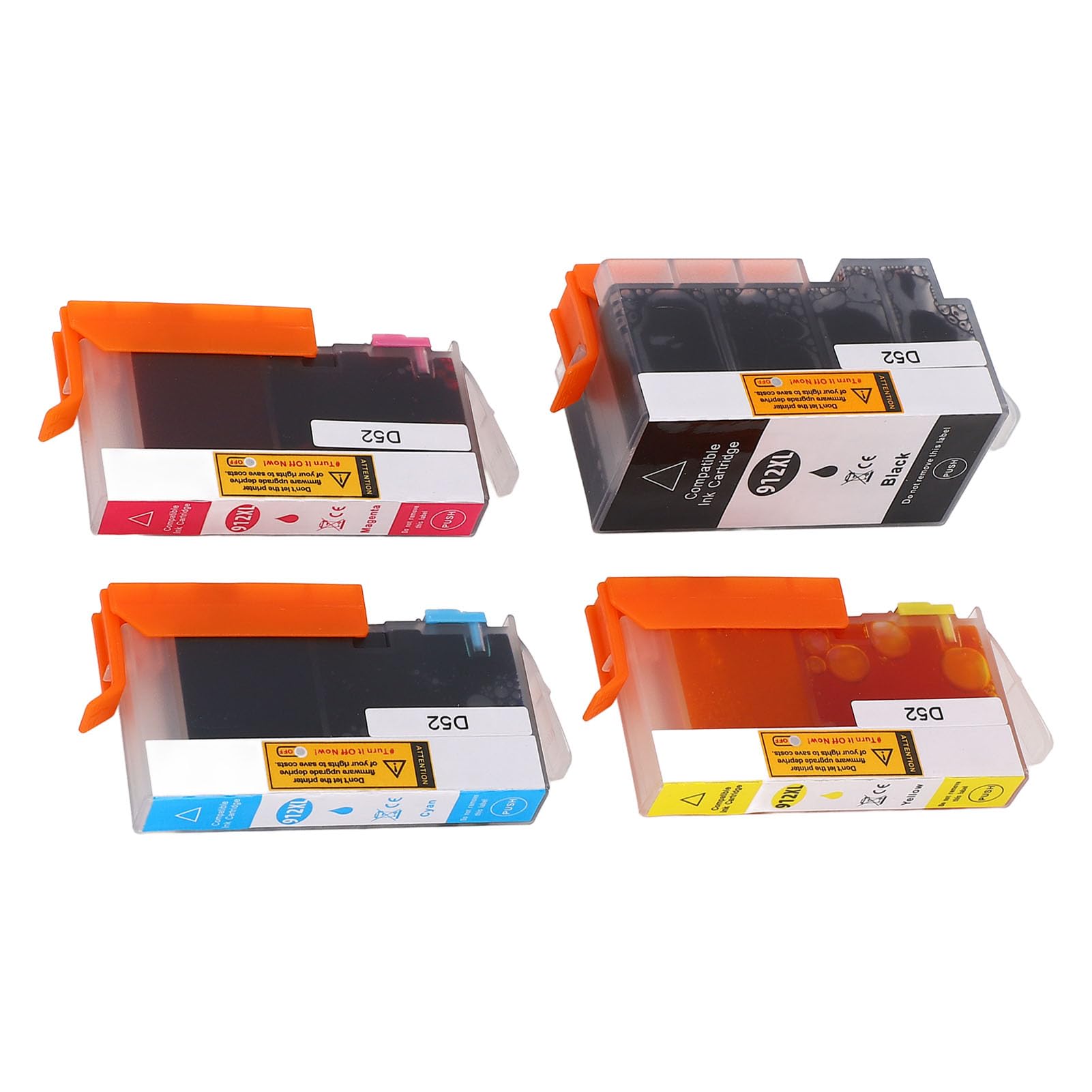 Set Cartucce D'inchiostro Ad Alta Resa della Pagina per 912XL, per Stampante 8023 8024, Sostituzione Cartuccia D'inchiostro Colorata di Facile Installazione, Uso Prolungato