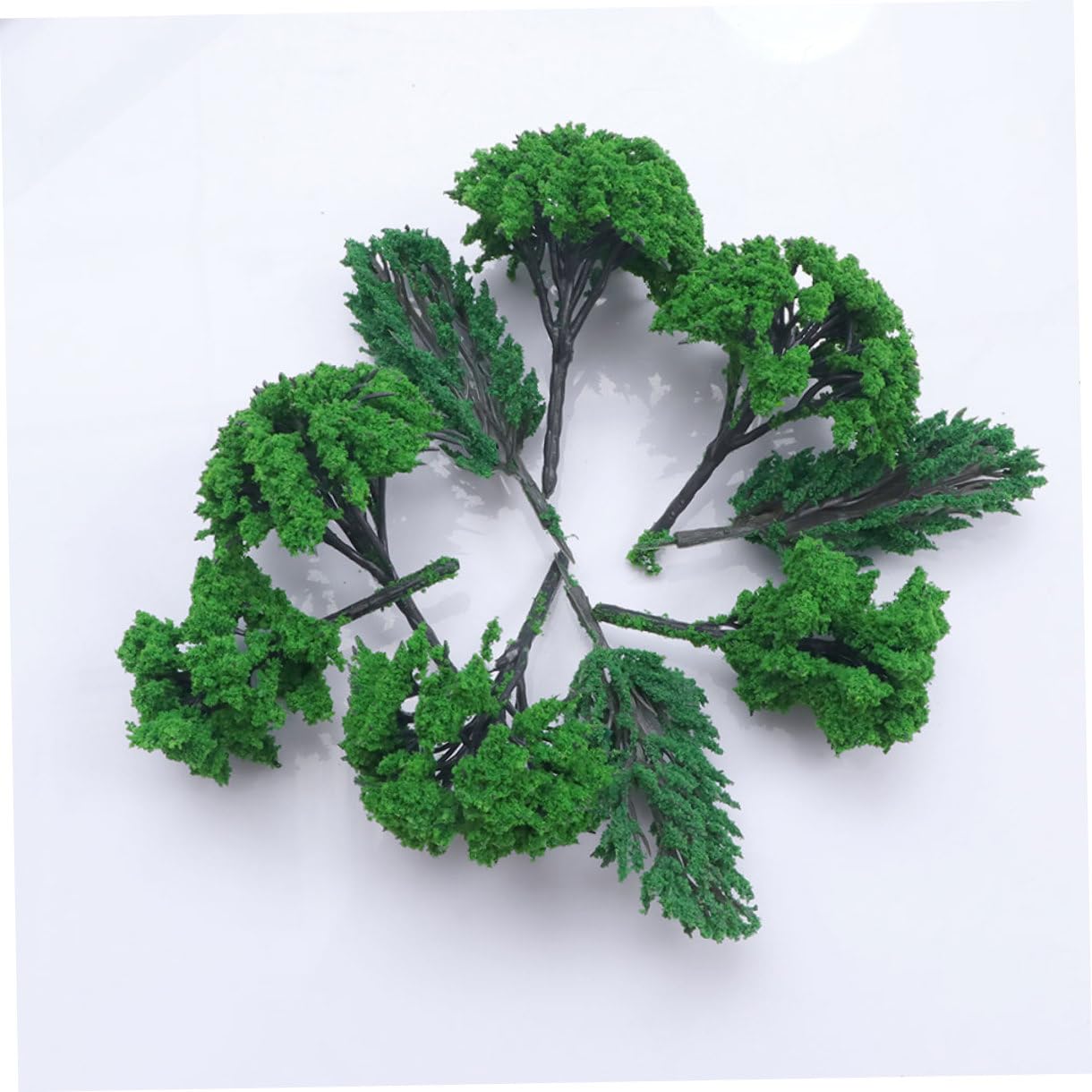 SHINEOFI 210piezas Árboles Miniatura Decorativos para Maquetas y Paisajismo Modelos De Árboles Estilos Aleatorios Accesorios para Terrarios y Escenarios De Paisaje