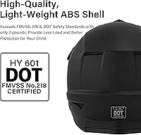 Vista 2 de XFMT - Juego de casco DOT de cara completa con gafas y guantes para motocross, cuatrimoto y vehículos todoterreno para niños y jóvenes, diseño negro