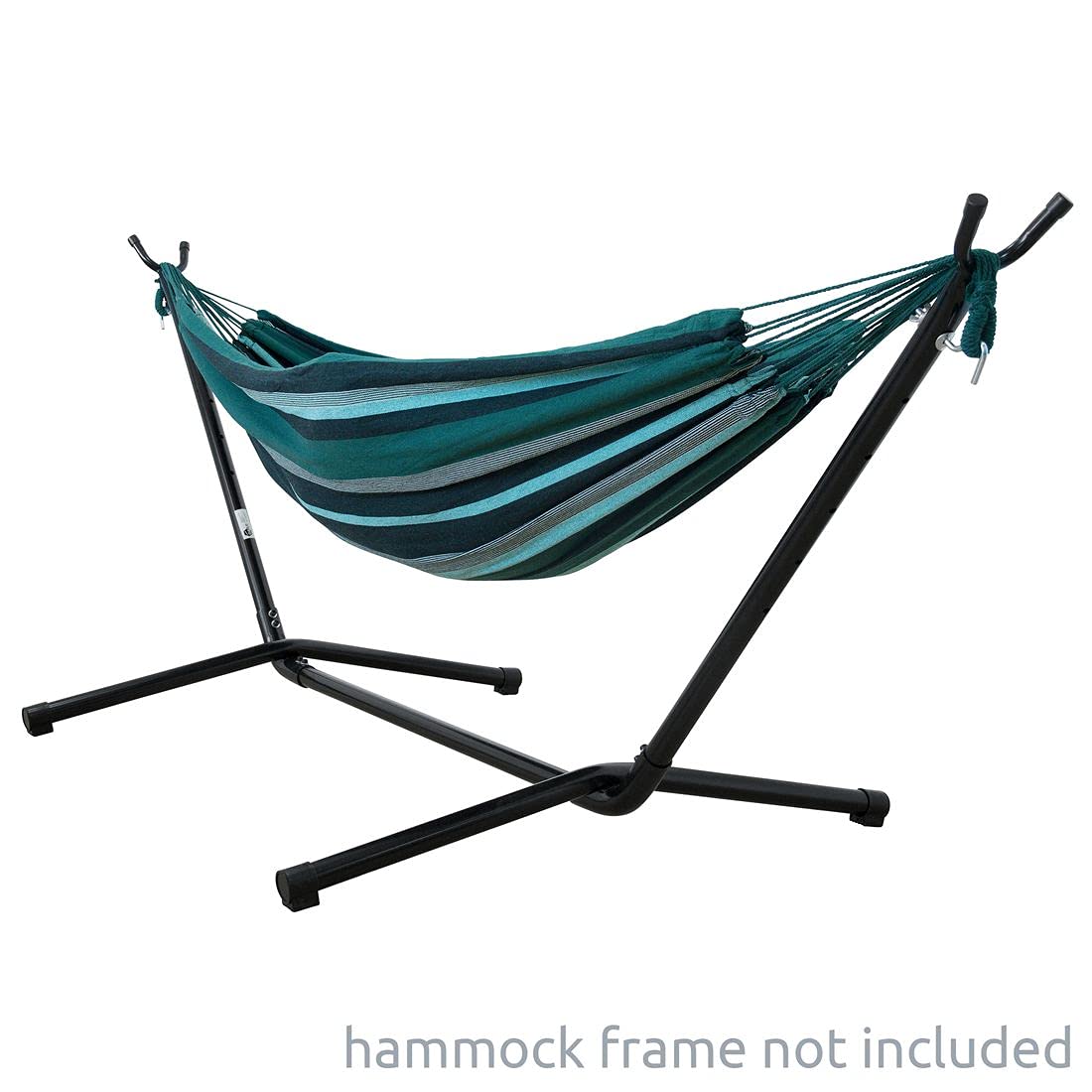 yourGEAR Maui - XL Hängematte 220 x 120 cm | Smaragd (Grün) oder Aqua (Blau) |240 kg Labor geprüft | Baumwolle | Tuchhängematte | Packtasche [Smaragd]