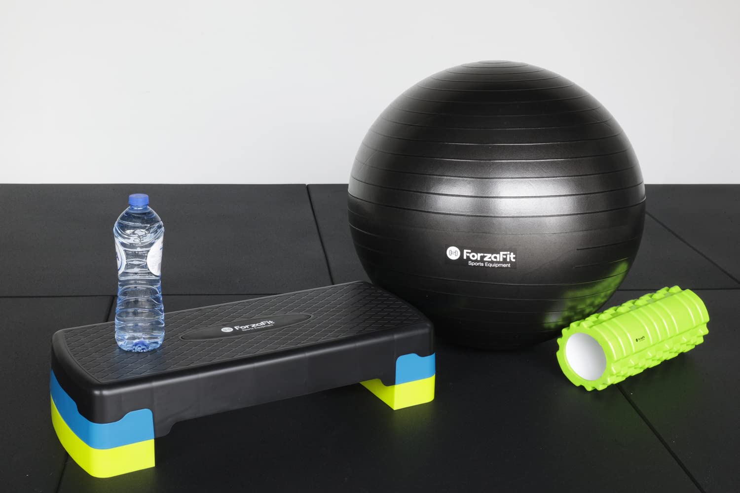 ForzaFit Stepper d'aérobic réglable Noir