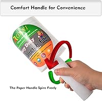 Vista 3 de Rollo de película elástica de 5 pulgadas, 1000 pies, calibre 80, envoltura retráctil, resistencia industrial, resistente, grueso, transparente