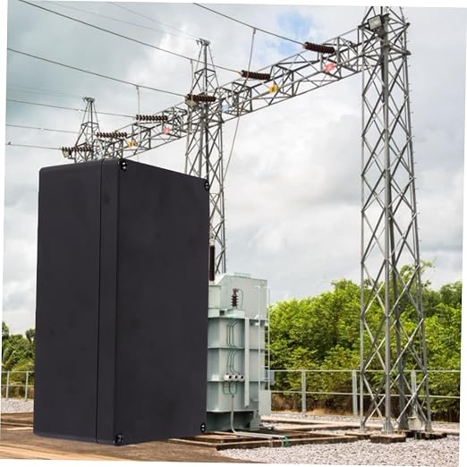 Caja de empalme impermeable de ABS negro para placas de proyectos electrónicos | Vivienda sellada a prueba de polvo, construcción de alta dureza, incluye tornillos, para proyectos estudiantiles y electrónica miniatura 4