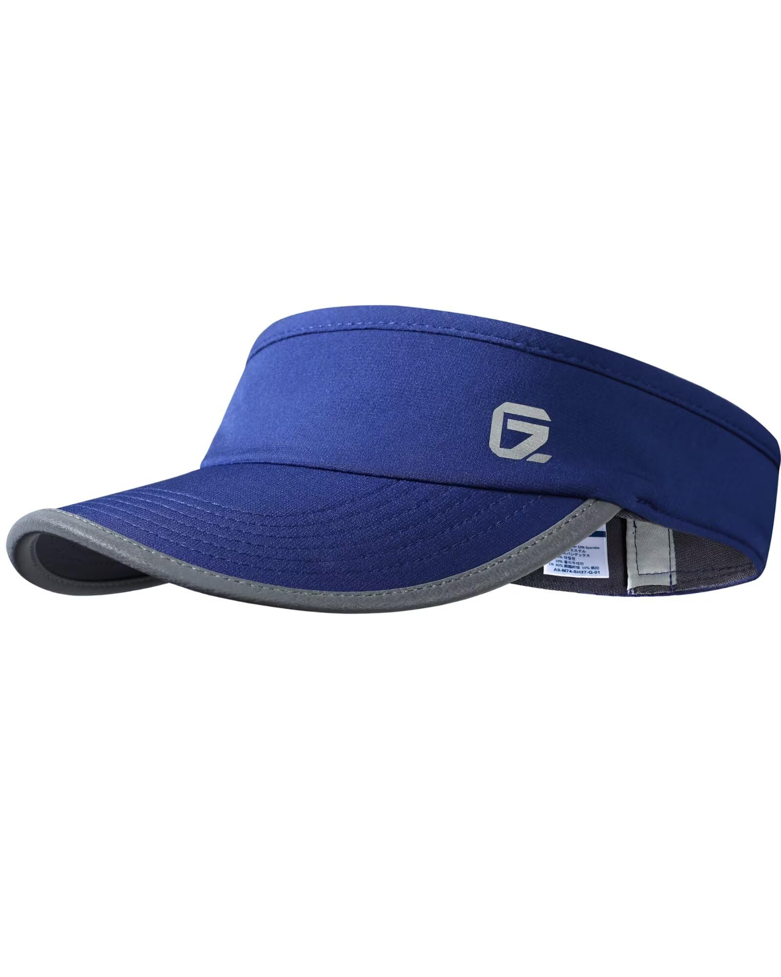 GADIEMKENSD Reflektierendes Sonnenvisier für Damen, UPF 50+, leicht und atmungsaktiv für Laufen, Tennis, Golf, Outdoor-Sportarten