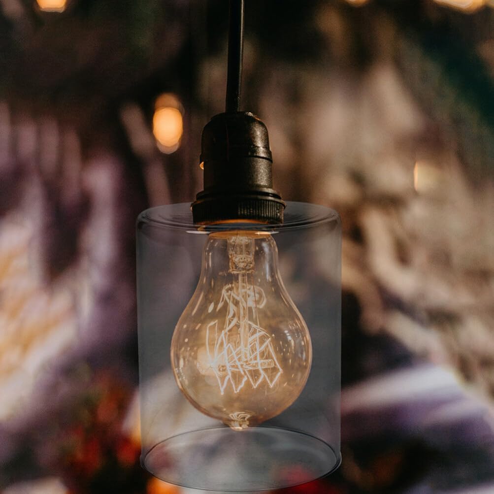 GANAZONO 3pcs Glass Pendant Lamp Shade Replacement Modern Light Fixture Covers for Home Decor Easy Installation Soft Lighting Suitable for Styles