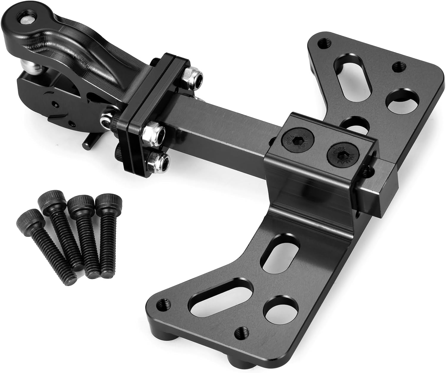 RC Metal Tow Trailer Hitch Shackle Hook for Axial SCX6 Upgrade 1/6 Scale Rear Bumper RC Crawler,Black